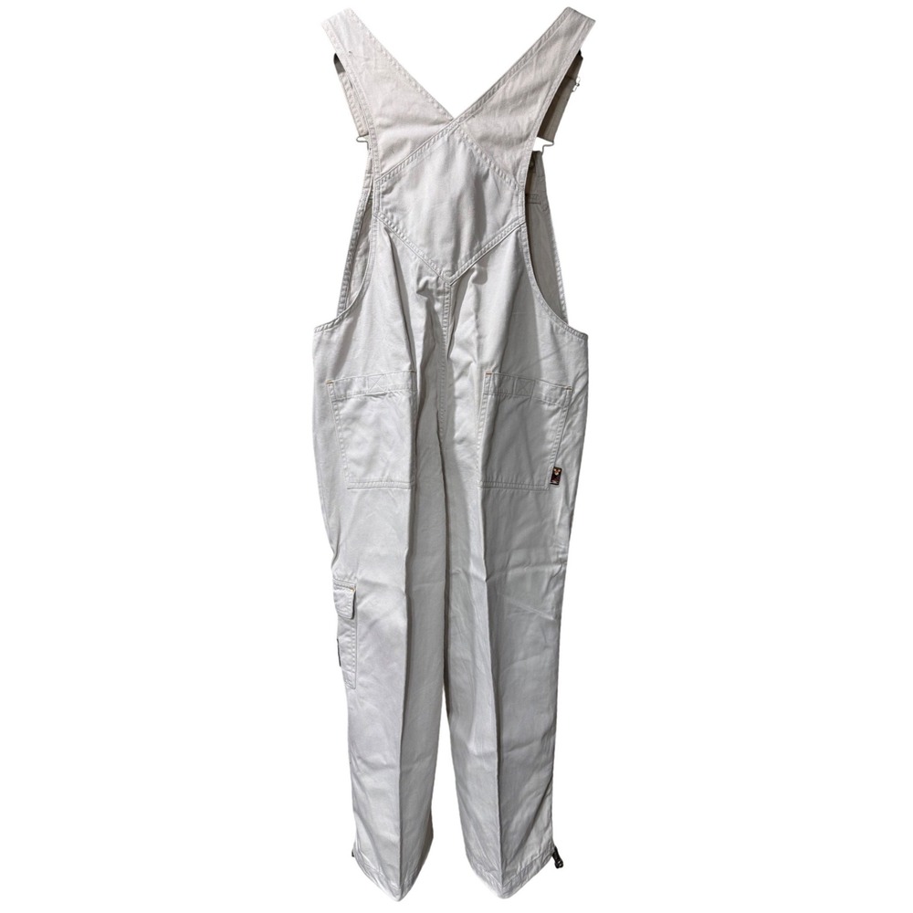 Mickey Disney Overalls S Beige Cotton Cargo Mickey Mouse Vintage Retro Gorpcore - Picture 5 of 12